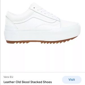 Vans Old Skool Stacked True White Leather